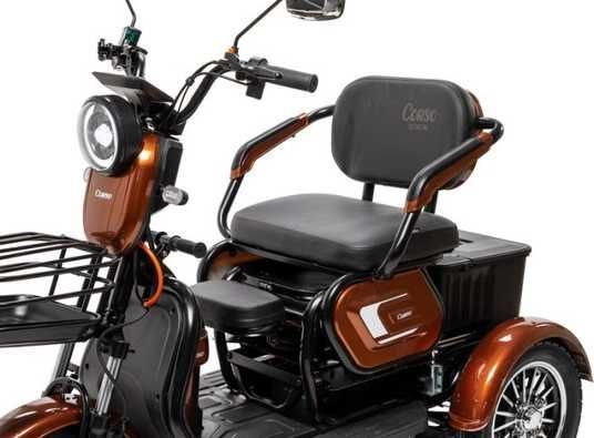 Електричний трицикл Corso Logan 1200W 72V 23Ah – швидкість до 35