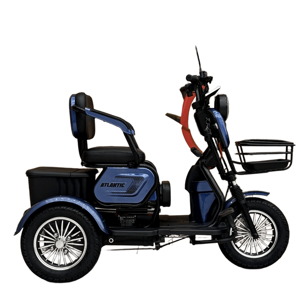 Електричний трицикл Corso &laquo;Atlantic&raquo; TL-220143 (1) + 1 ЯЩИК АКУМ, двигун 1200W, акумулятор 72V/23Ah, колеса 300-10 corso-atlantic-blue фото