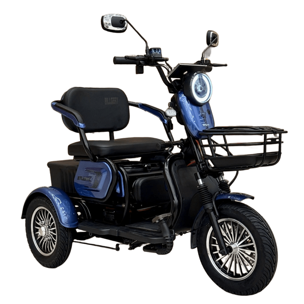 Електричний трицикл Corso &laquo;Atlantic&raquo; TL-220143 (1) + 1 ЯЩИК АКУМ, двигун 1200W, акумулятор 72V/23Ah, колеса 300-10 corso-atlantic-blue фото