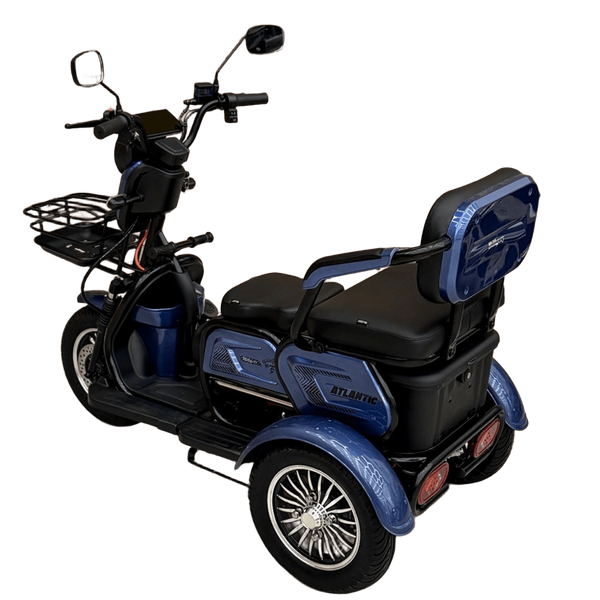 Електричний трицикл Corso &laquo;Atlantic&raquo; TL-220143 (1) + 1 ЯЩИК АКУМ, двигун 1200W, акумулятор 72V/23Ah, колеса 300-10 corso-atlantic-blue фото