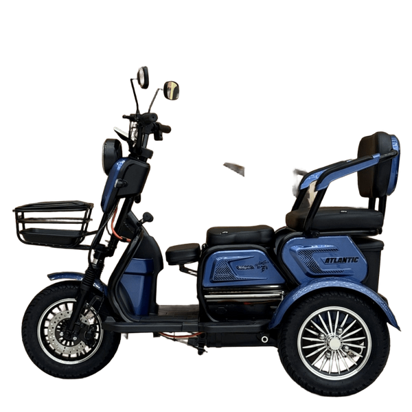 Електричний трицикл Corso &laquo;Atlantic&raquo; TL-220143 (1) + 1 ЯЩИК АКУМ, двигун 1200W, акумулятор 72V/23Ah, колеса 300-10 corso-atlantic-blue фото