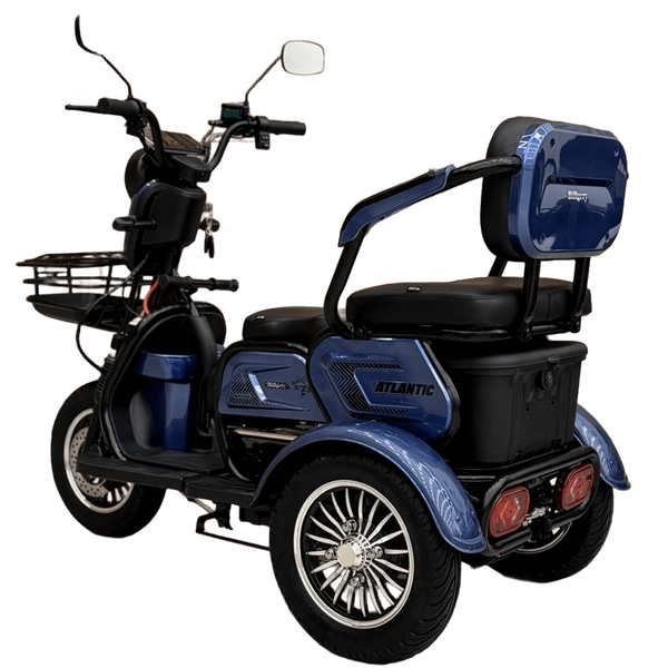 Електричний трицикл Corso &laquo;Atlantic&raquo; TL-220143 (1) + 1 ЯЩИК АКУМ, двигун 1200W, акумулятор 72V/23Ah, колеса 300-10 corso-atlantic-blue фото