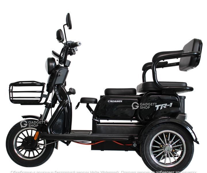 Електричний трицикл Crosser TR-1 (1500W, 72V, 24Ah)  00-742 фото