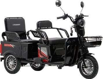 Електричний триколісний велосипед  Crosser TR5 PRO LFP Transit 1500W 76.8V/30Ah LiFePO4 TR5-LFP-Black фото