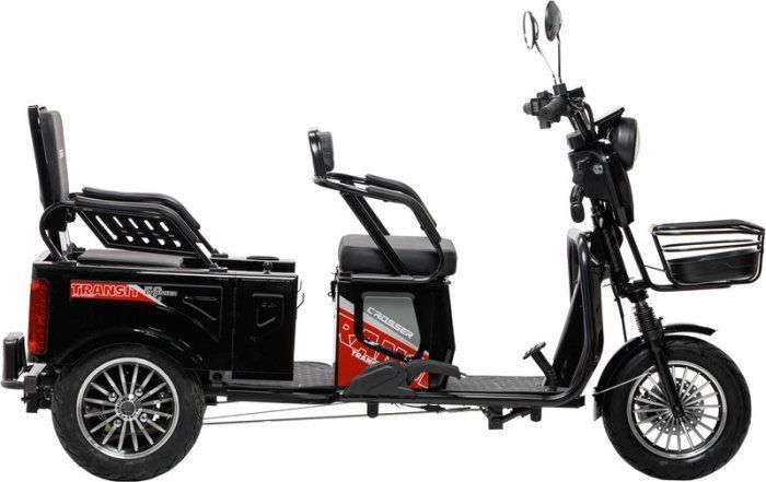 Електричний триколісний велосипед  Crosser TR5 PRO LFP Transit 1500W 76.8V/30Ah LiFePO4 TR5-LFP-Black фото