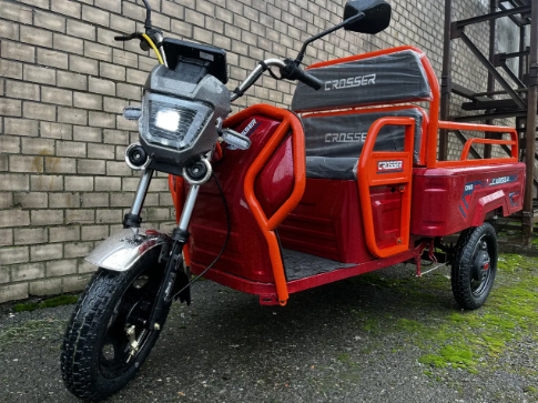 Вантажний електротрицикл Crosser CARGO 12 60V/32Ah/1000W 2025 00-322 фото