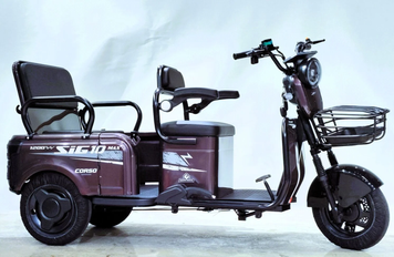 Електричний трицикл Corso &laquo;SIG-10 MAX&raquo; SM-302088 (1) + 1 ЯЩИК АКУМ двигун 1200W, акумулятор графеновий 72V/36Ah, колеса 300-10 corso-sig-10-max-brown фото