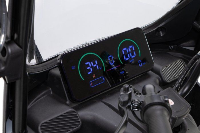Електричний трицикл Corso &laquo;Handy&raquo;, двигун 800W, акумулятор 72V/20Ah, колеса 300-10, 0-886 фото
