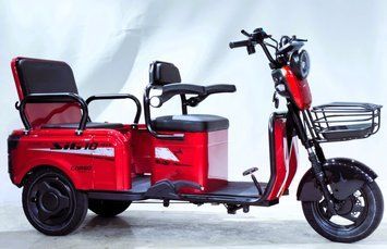 Електричний трицикл Corso &laquo;SIG-10 MAX&raquo; SM-704094 (1) + 1 ЯЩИК АКУМ двигун 1200W, акумулятор графеновий 72V/36Ah, колеса 300-10 corso-sig-10-max-red фото