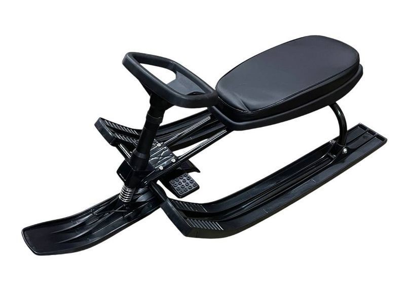 Дитячий снігокат Snow1 зі шнурком та амортизатором  snow-1-black фото