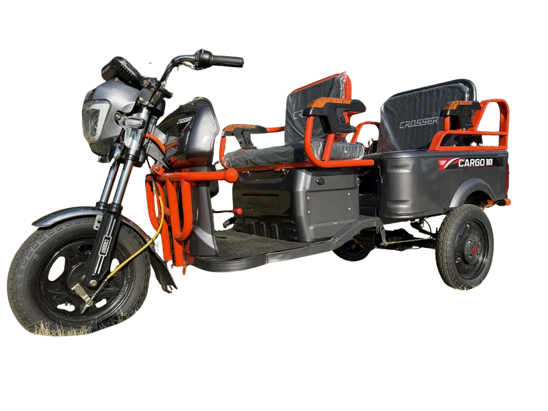 Електро трицикл вантажний Crosser CARGO 10 ( 60 V / 32 Ah / 1500 W) cargo-10 фото