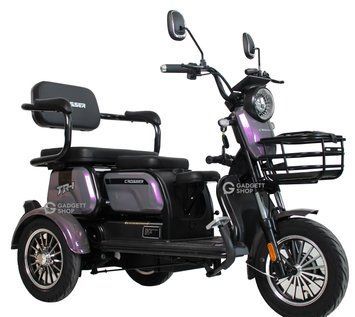 Електроскутер триколісний Crosser TR1 LFP 1500W LiFePo4 30AH  tr1-lfp-violet фото