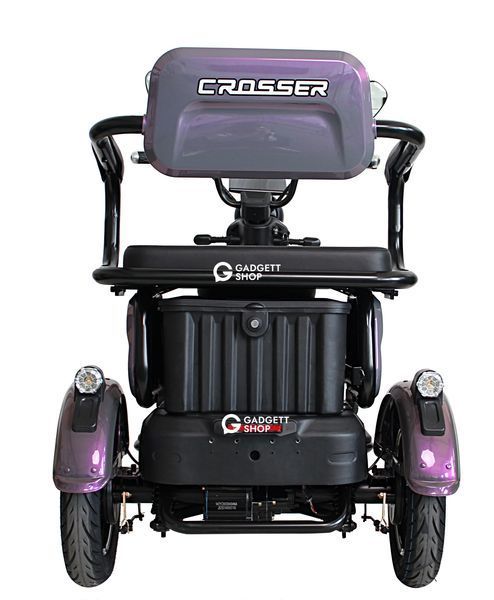 Електроскутер триколісний Crosser TR1 LFP 1500W LiFePo4 30AH  tr1-lfp-violet фото