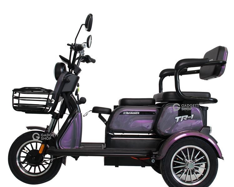 Електроскутер триколісний Crosser TR1 LFP 1500W LiFePo4 30AH  tr1-lfp-violet фото