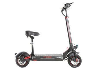 Электросамокат Crosser T4 TURBO Air 10 inch (15Ah) + сиденье Black T4TURBO/02	 фото