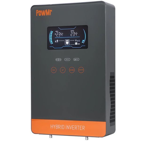 Гібридний інвертор Powmr POW-HVM6.5K-48V-P, 48 В, 6500 Вт (безперебійник, UPS, ДБЖ) PowrMr 6-2 фото