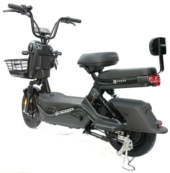 Електровелосипед Crosser CR1 PRO LFP (800ВТ 64В 20Ah LifePo4) &mdash; купити оригінал з гарантією 2 роки cr1-lfp black фото